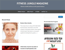 Tablet Screenshot of fitnessjunglemag.com